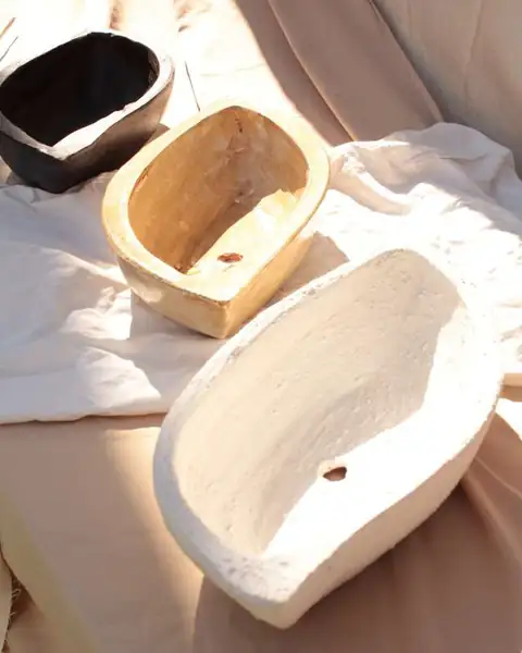 Frutera Hoja — cerámica artesanal hecha a mano en Asunción